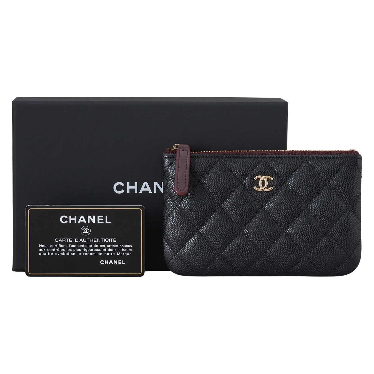 CHANEL(USED)샤넬 캐비어 클래식 미니 파우치