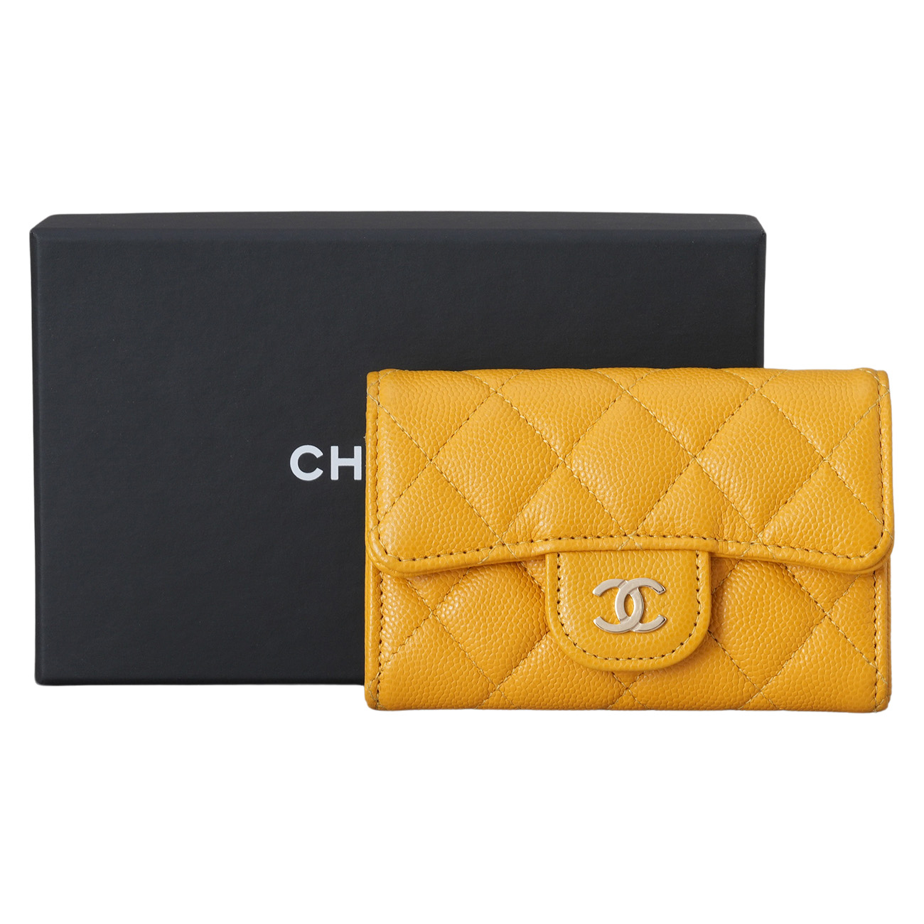 CHANEL(USED)샤넬 캐비어 클래식 카드지갑