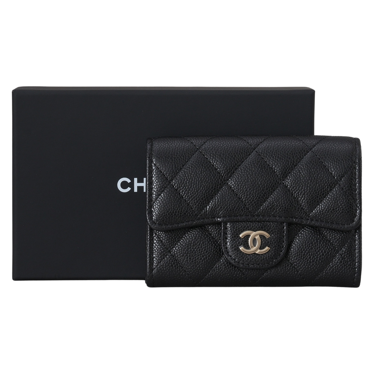 CHANEL(USED)샤넬 캐비어 클래식 카드지갑