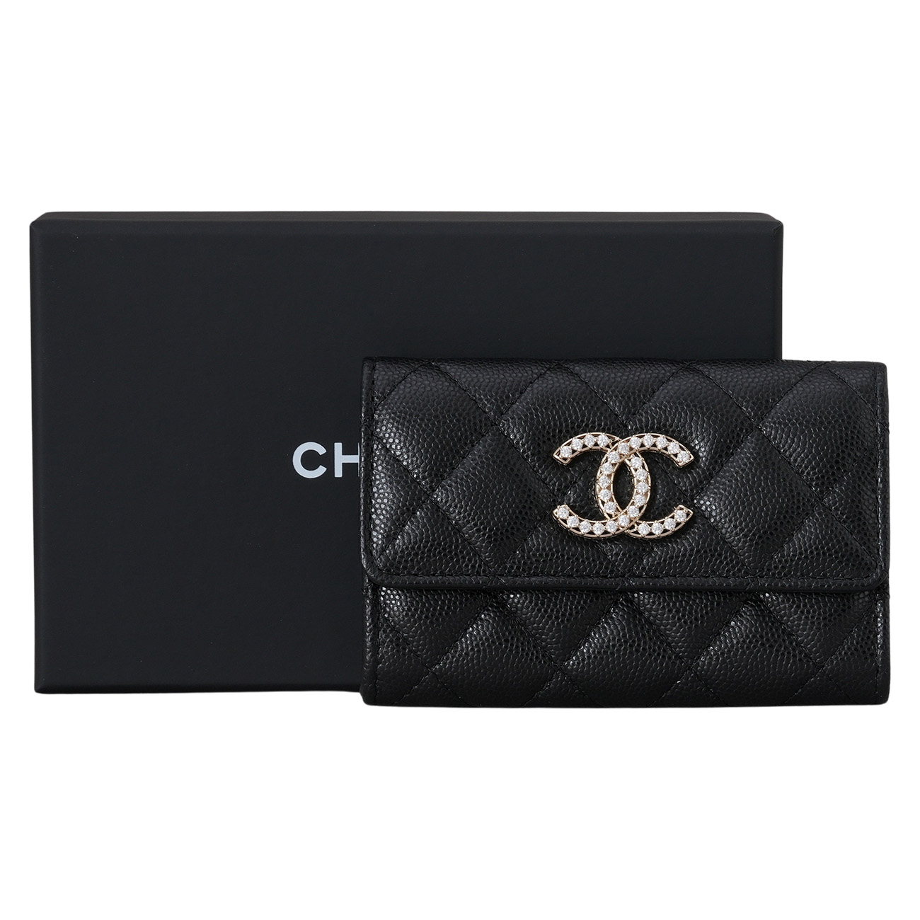 CHANEL(USED)샤넬 AP3400 시즌 캐비어 카드지갑