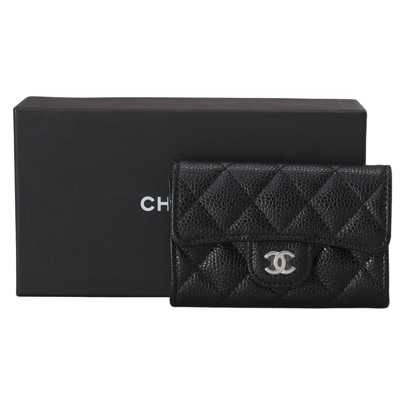 CHANEL(USED)샤넬 캐비어 클래식 카드지갑