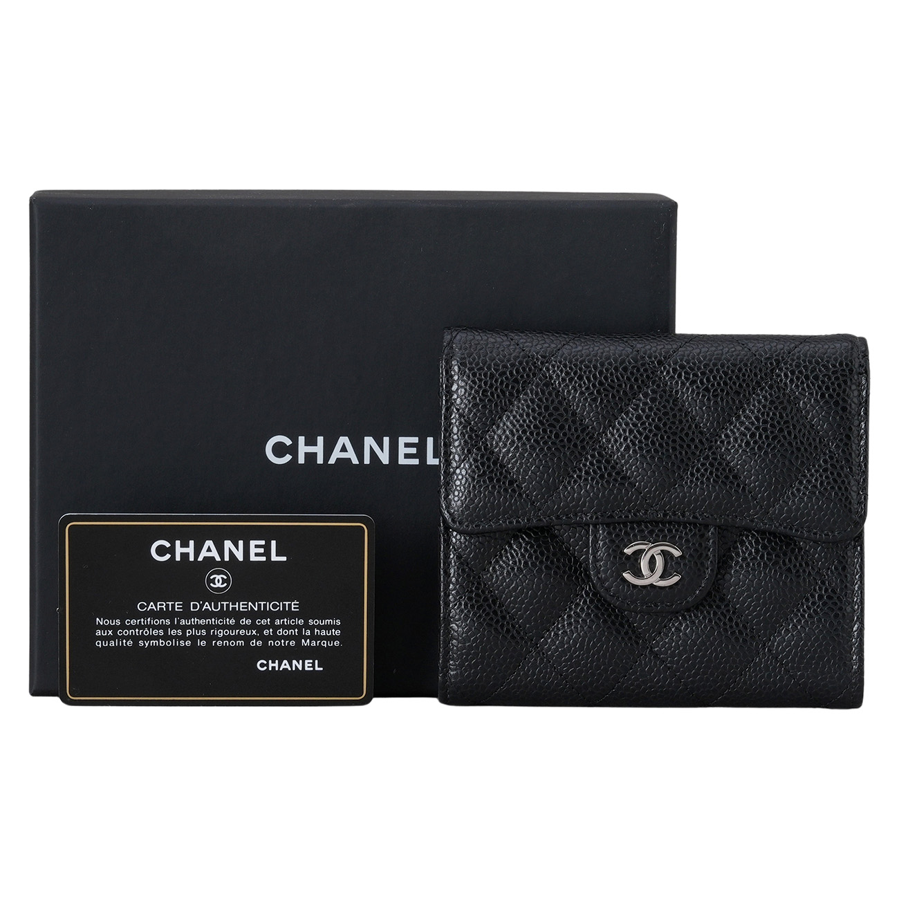 CHANEL(USED)샤넬 클래식 캐비어 반지갑