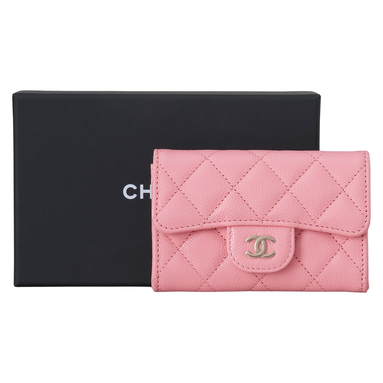 CHANEL(USED)샤넬 캐비어 클래식 카드지갑