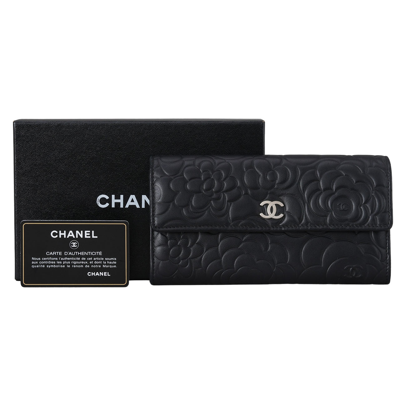 CHANEL(USED)샤넬 까멜리아 장지갑