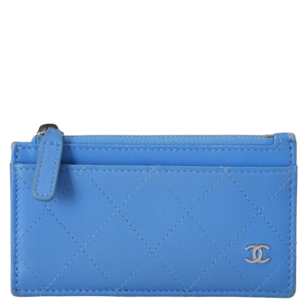 CHANEL(USED)샤넬 시즌 지퍼 카드지갑