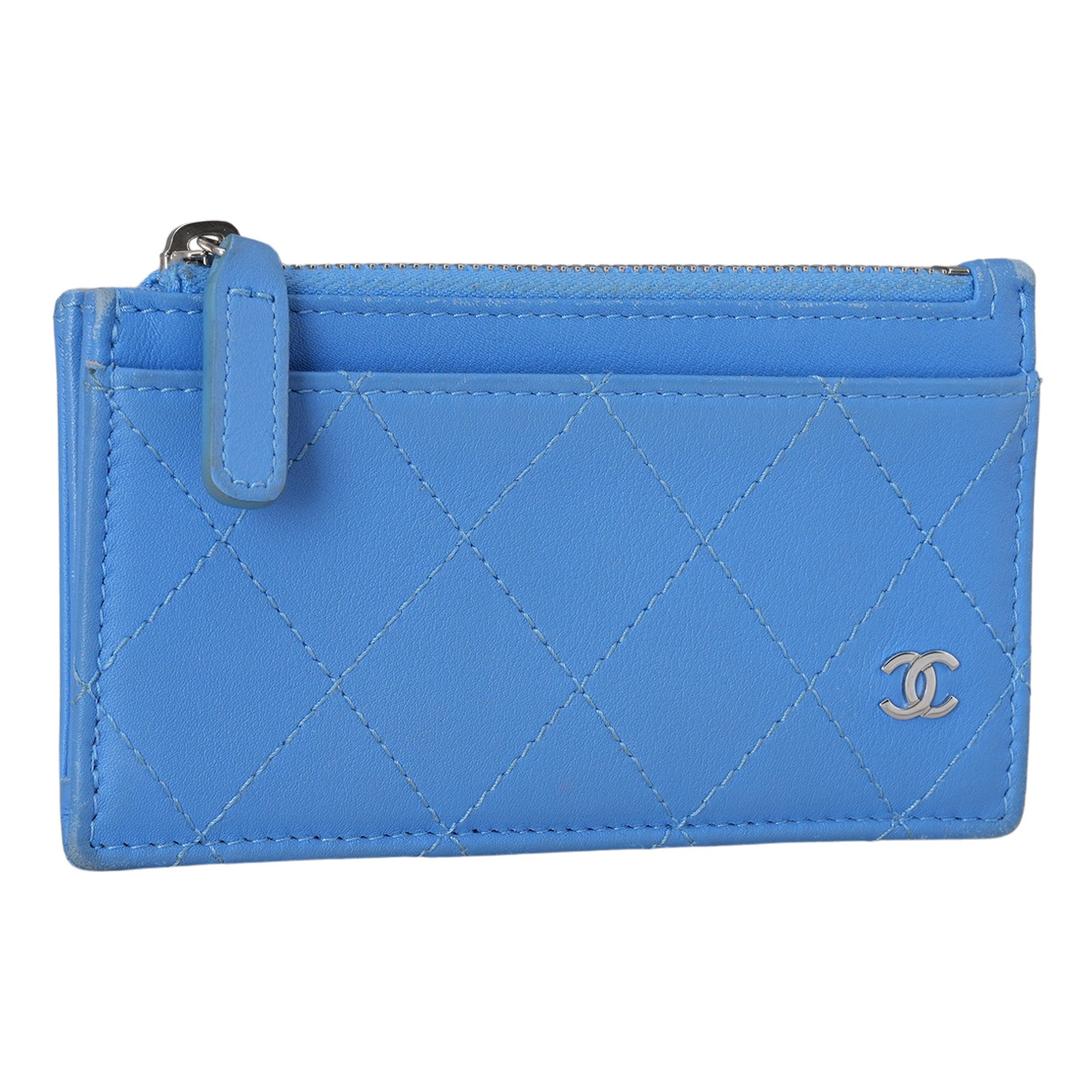 CHANEL(USED)샤넬 시즌 지퍼 카드지갑
