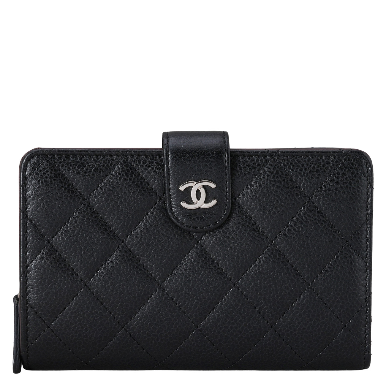 CHANEL(USED)샤넬 캐비어 다이어리 중지갑