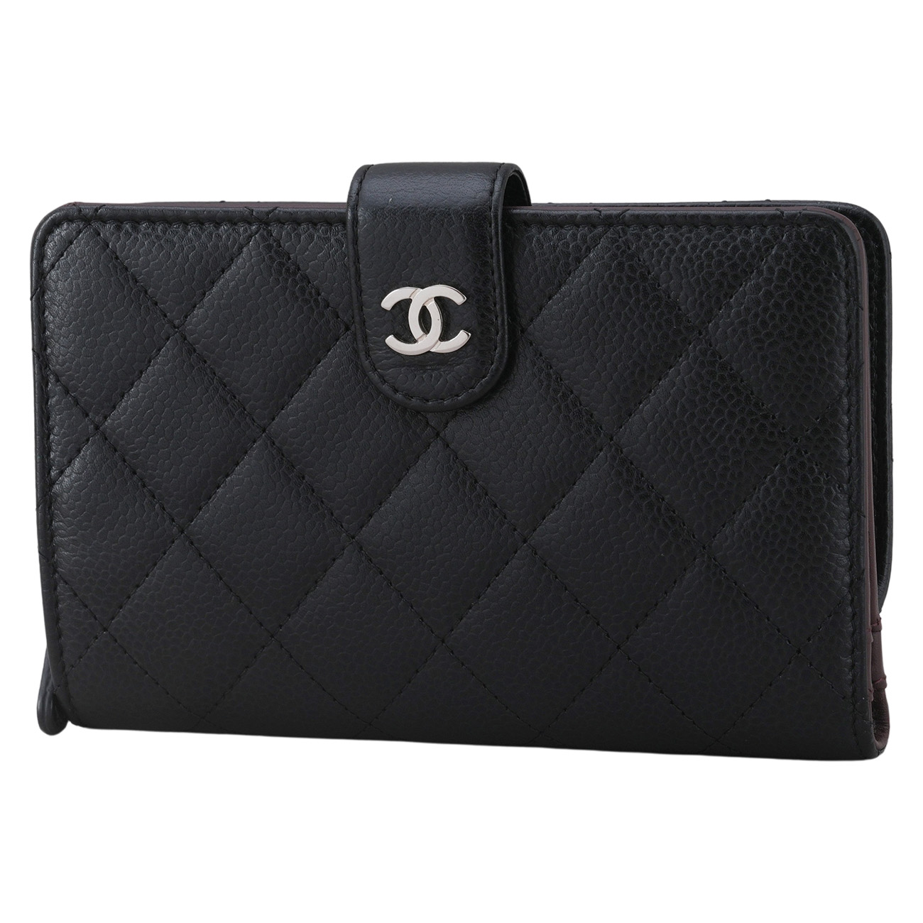 CHANEL(USED)샤넬 캐비어 다이어리 중지갑