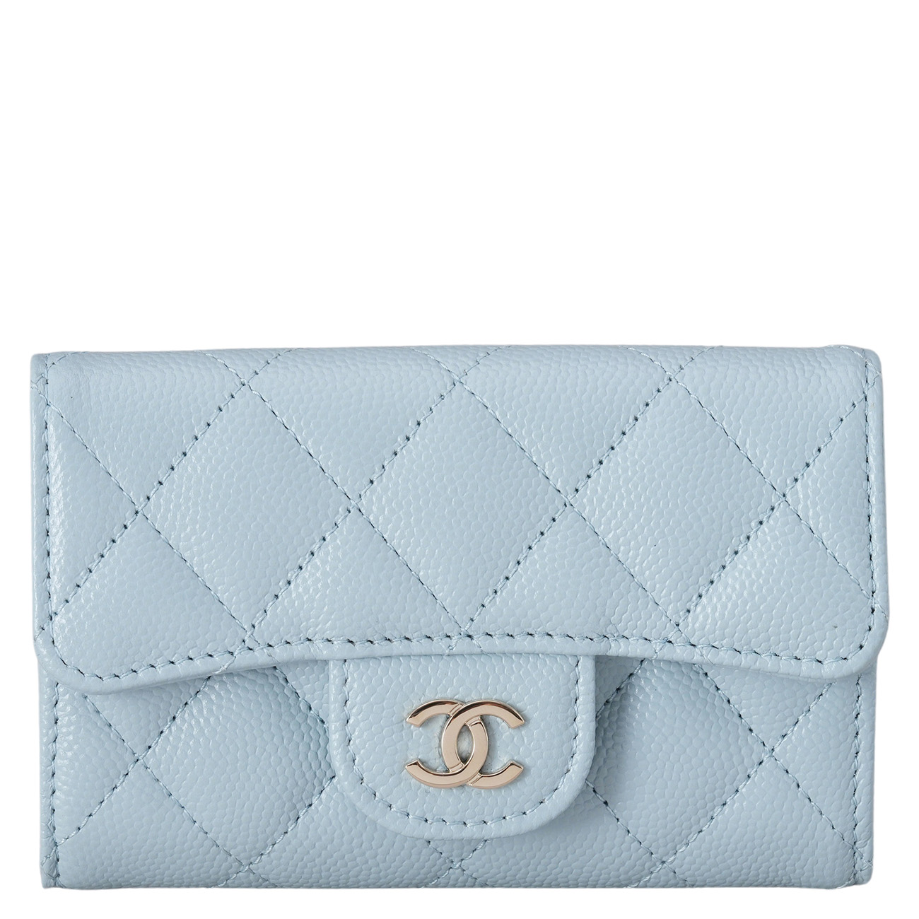 CHANEL(USED)샤넬 캐비어 클래식 플랩 카드지갑