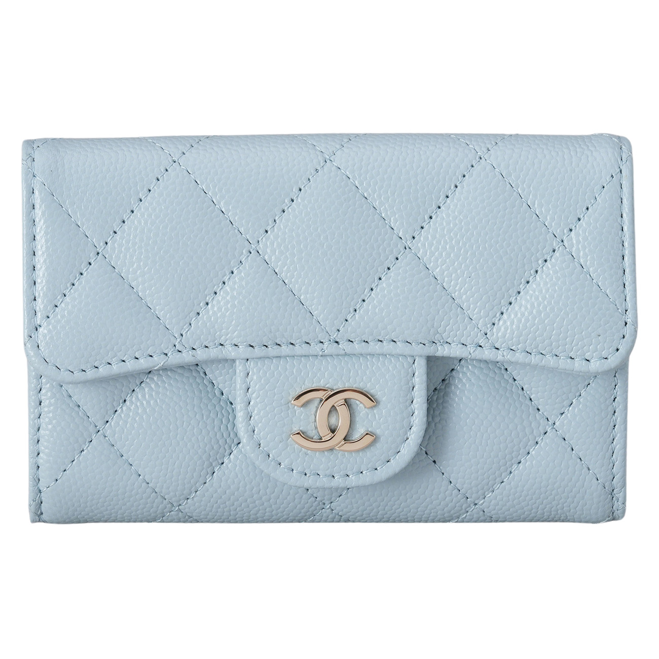 CHANEL(USED)샤넬 캐비어 클래식 플랩 카드지갑