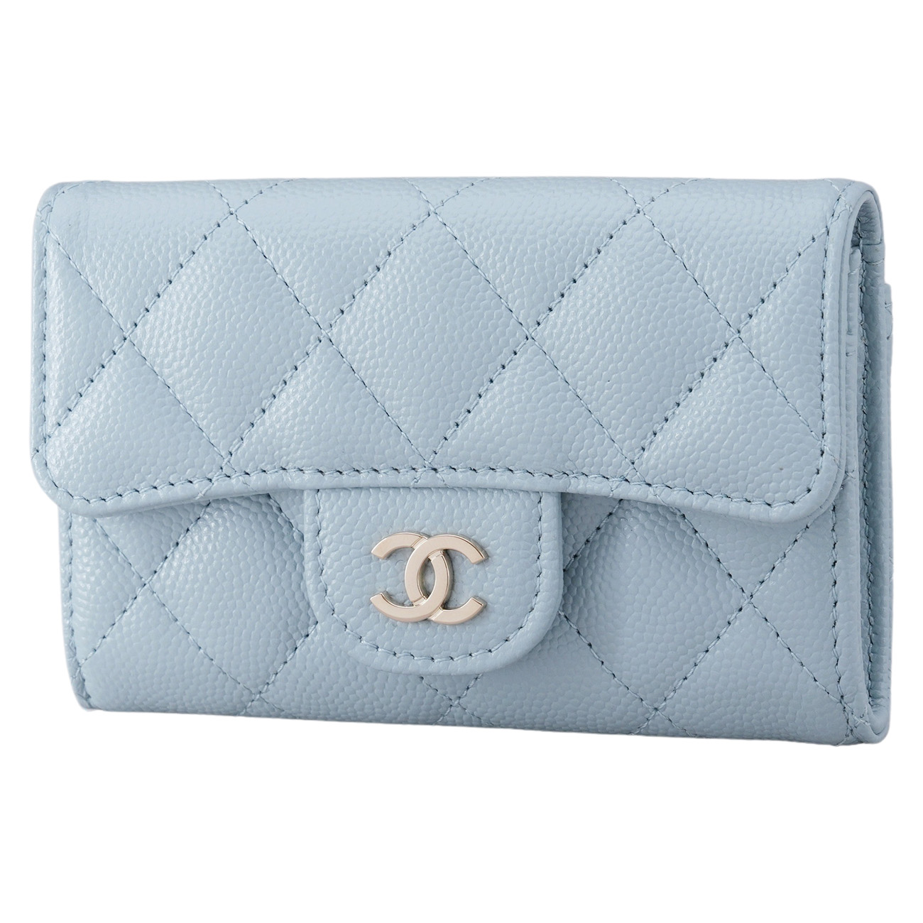 CHANEL(USED)샤넬 캐비어 클래식 플랩 카드지갑