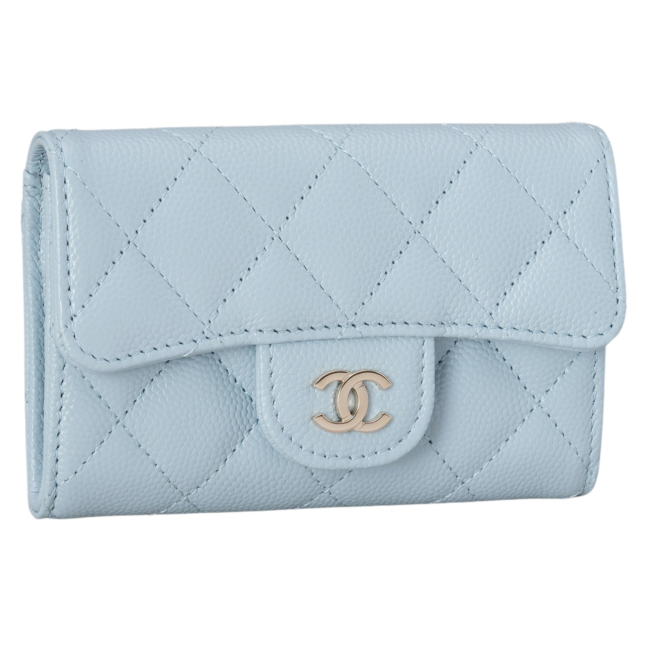 CHANEL(USED)샤넬 캐비어 클래식 플랩 카드지갑