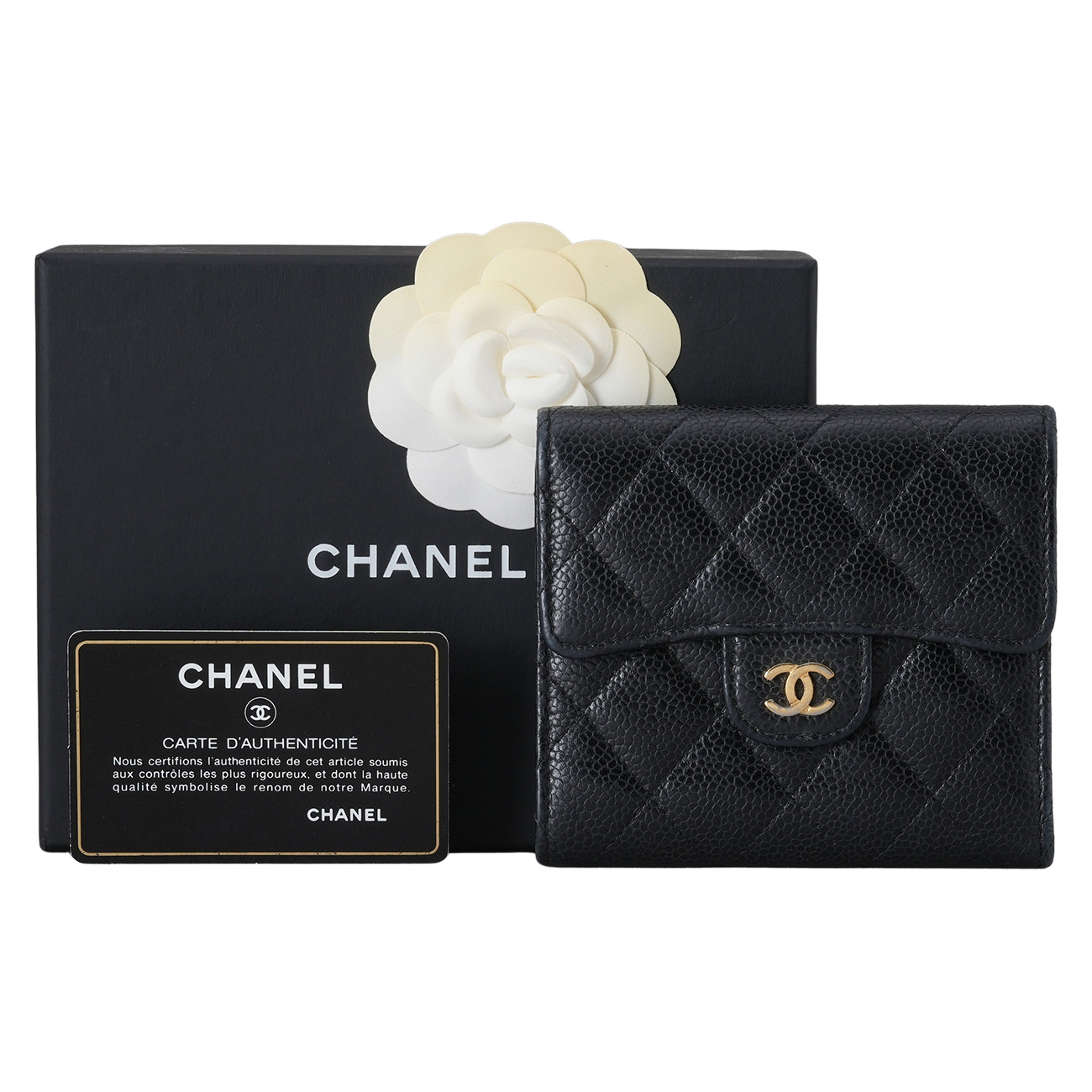 CHANEL(USED)샤넬 캐비어 클래식 반지갑