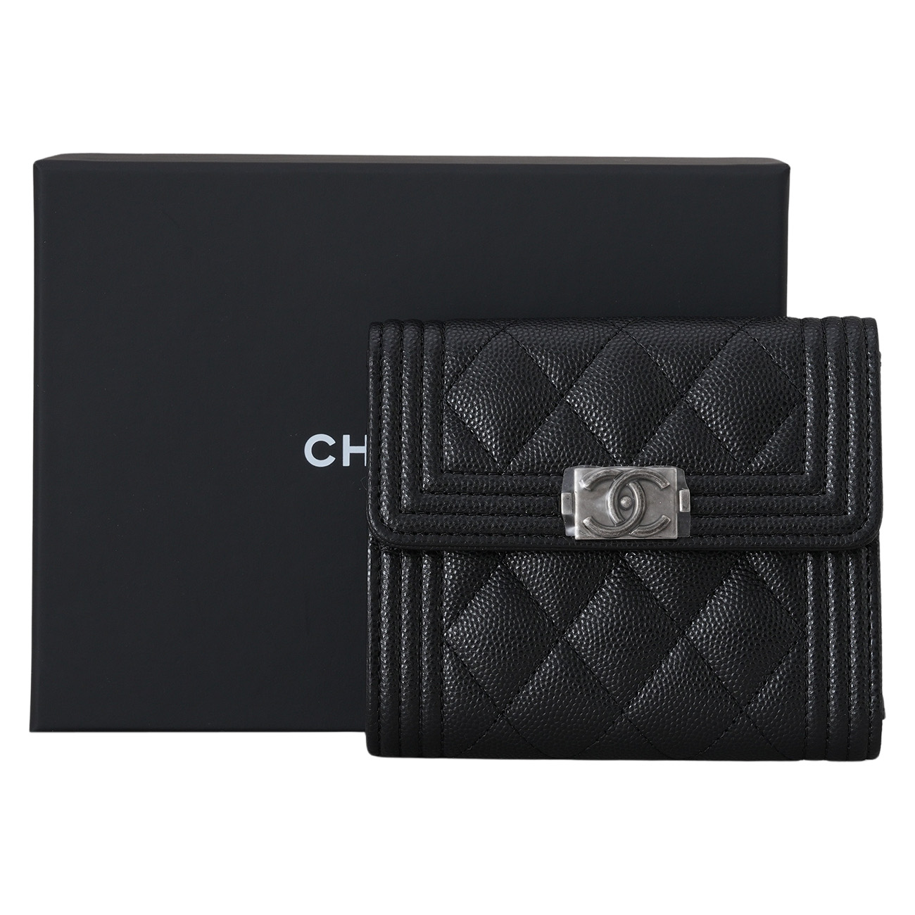 CHANEL(NEW)샤넬 캐비어 보이 반지갑 (새상품) NEW PRODUCT