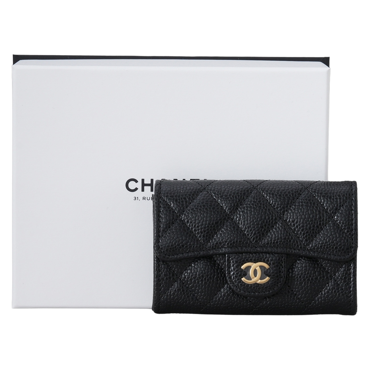 CHANEL(NEW) 샤넬 캐비어 클래식 카드지갑 (새상품)
