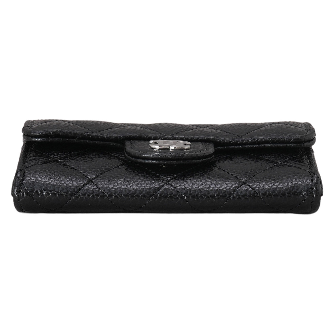 CHANEL(NEW)샤넬 캐비어 클래식 카드지갑 블랙은장