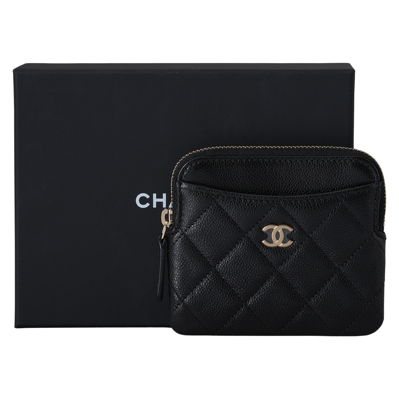 CHANEL(NEW)샤넬 시즌 캐비어 지퍼 카드지갑 (새상품) NEW PRODUCT