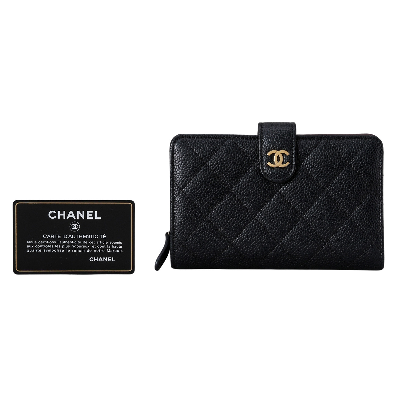 CHANEL(USED)샤넬 캐비어 중지갑