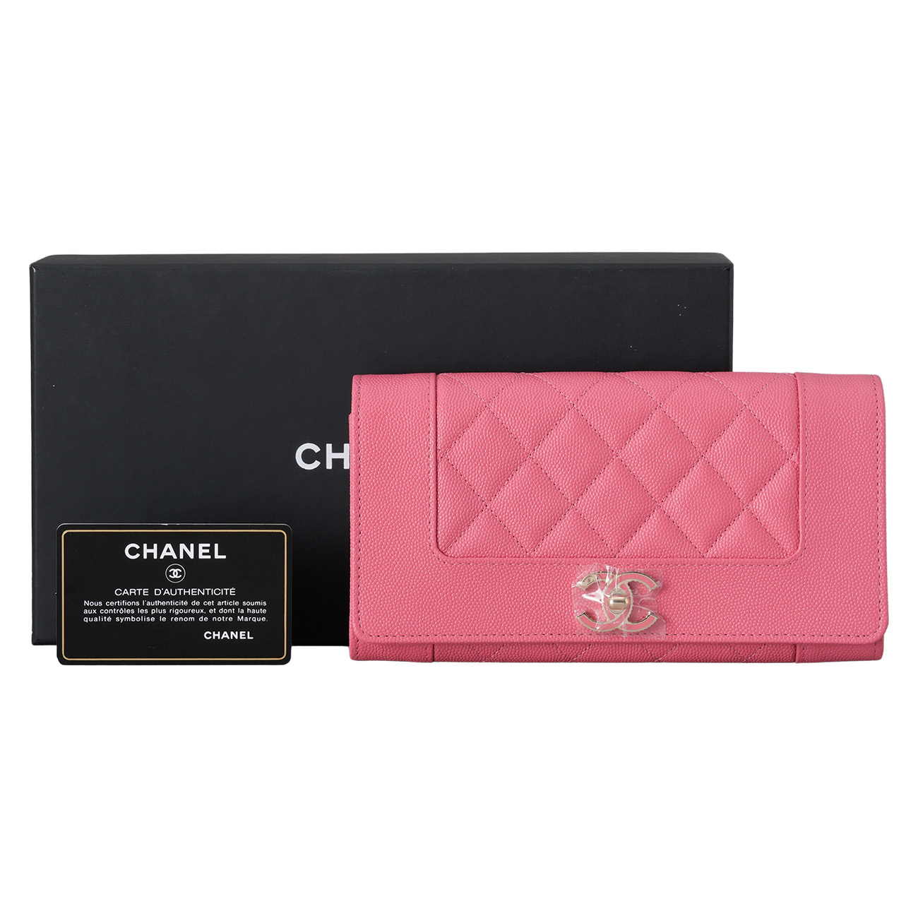 CHANEL(USED)샤넬 캐비어 시즌 보이샤넬 장지갑
