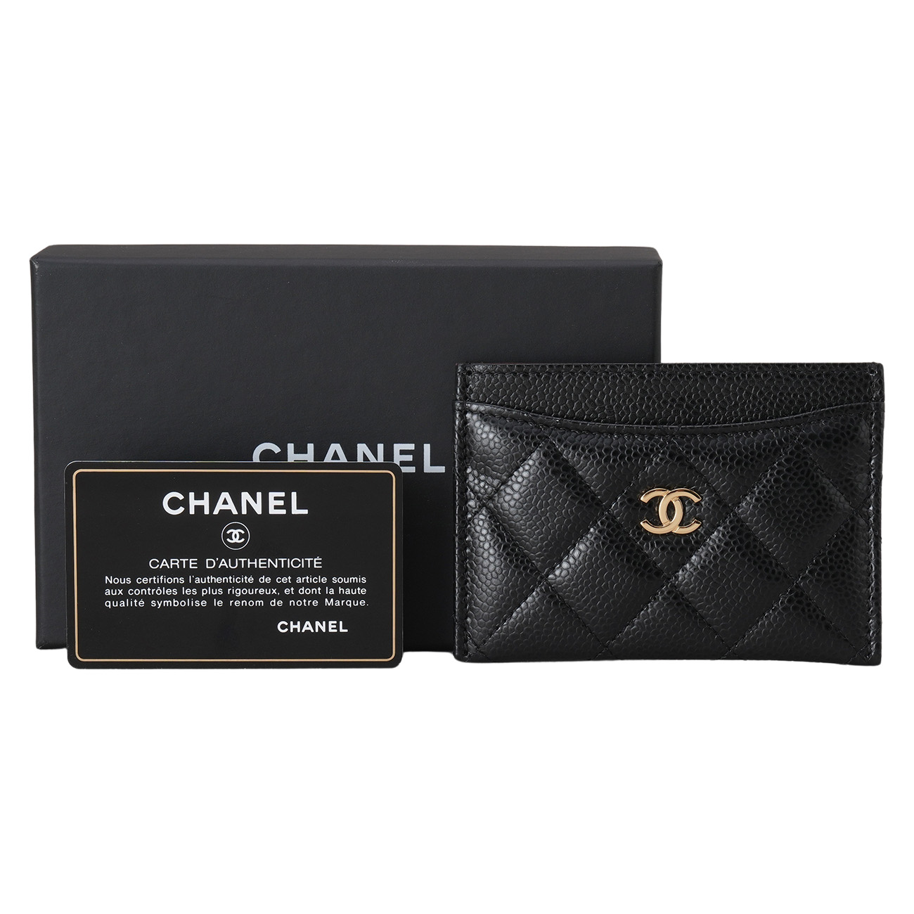 CHANEL(USED)샤넬 캐비어 클래식 카드홀더