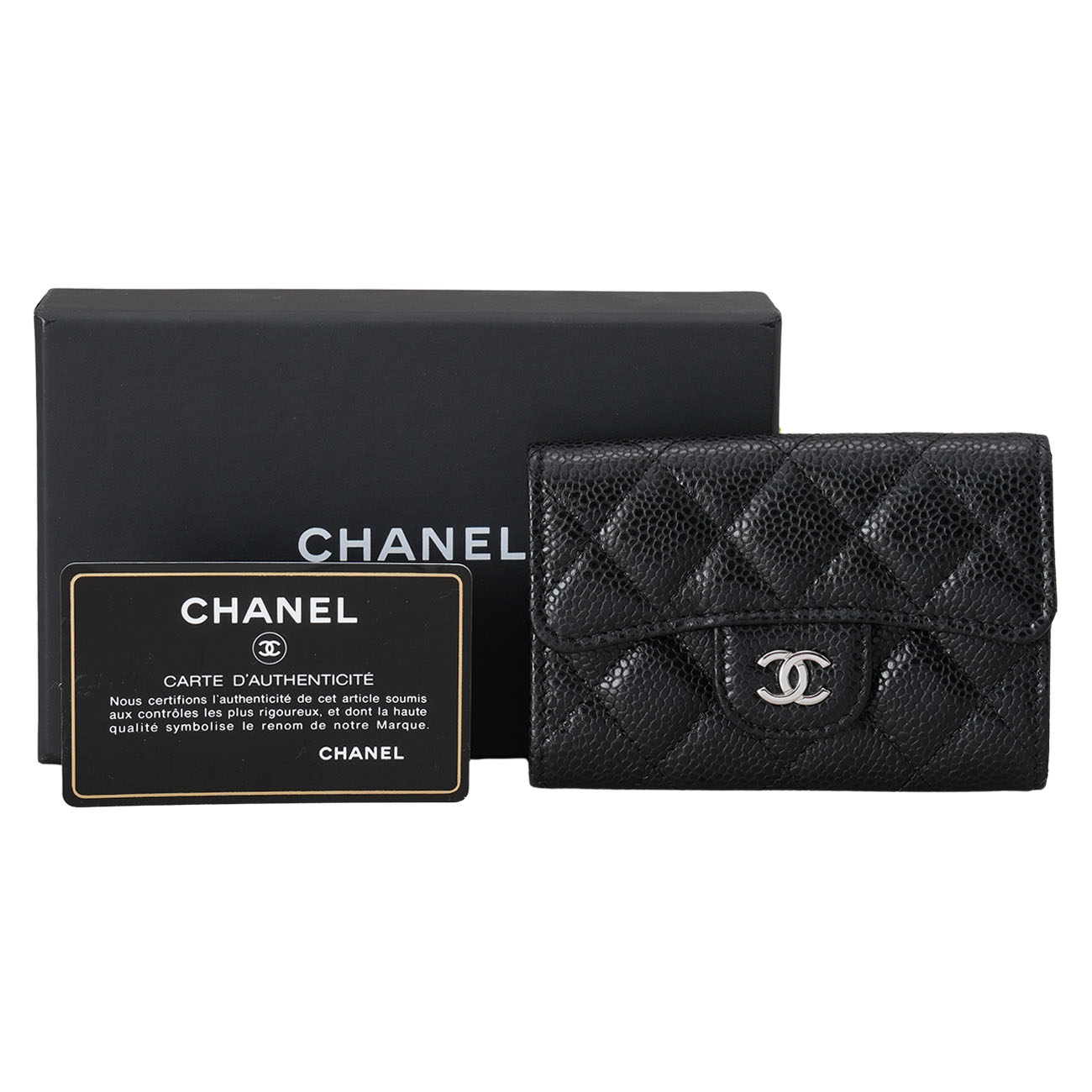 CHANEL(USED)샤넬 캐비어 클래식 카드지갑
