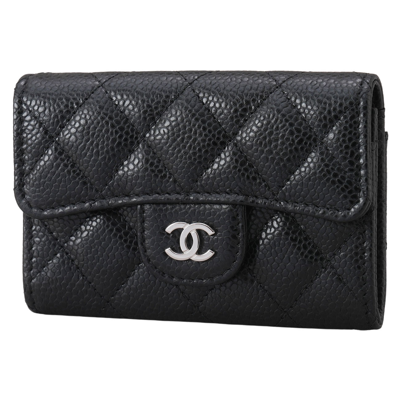 CHANEL(USED)샤넬 캐비어 클래식 카드지갑