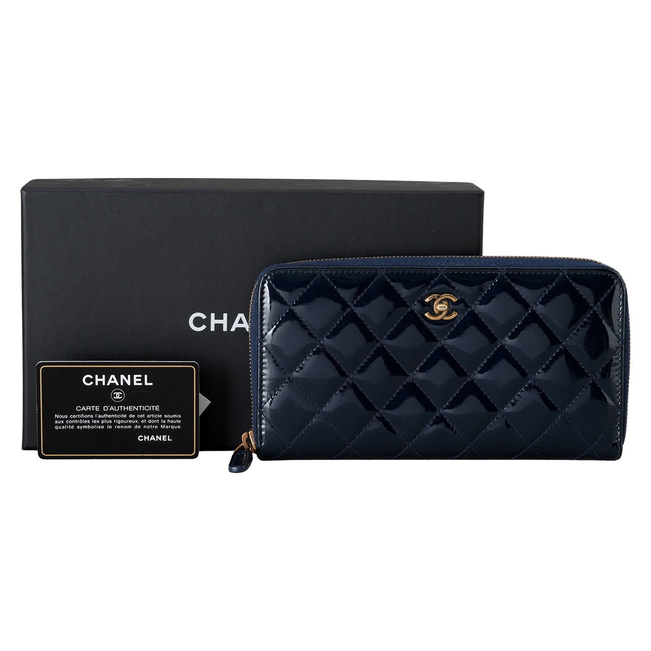 CHANEL(USED)샤넬 A80574 페이던트 지퍼 장지갑