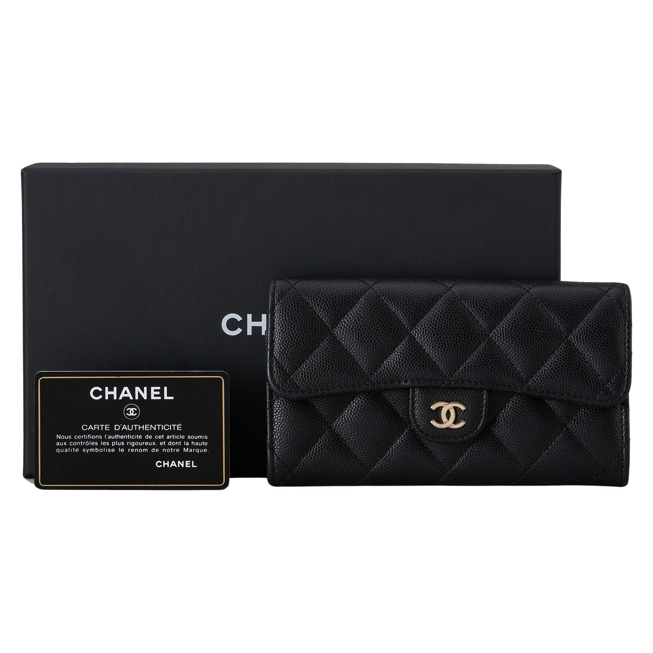 CHANEL(USED)샤넬 캐비어 클래식 중지갑