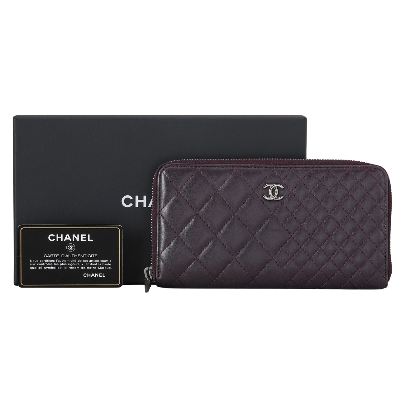 CHANEL(USED)샤넬 시즌 지퍼 장지갑