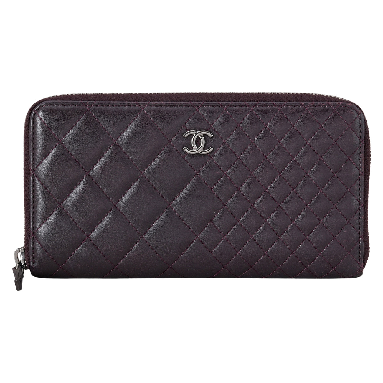 CHANEL(USED)샤넬 시즌 지퍼 장지갑