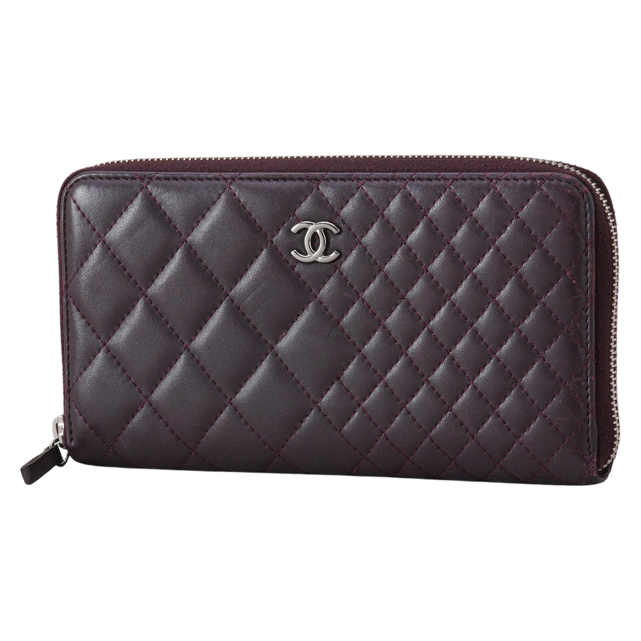 CHANEL(USED)샤넬 시즌 지퍼 장지갑