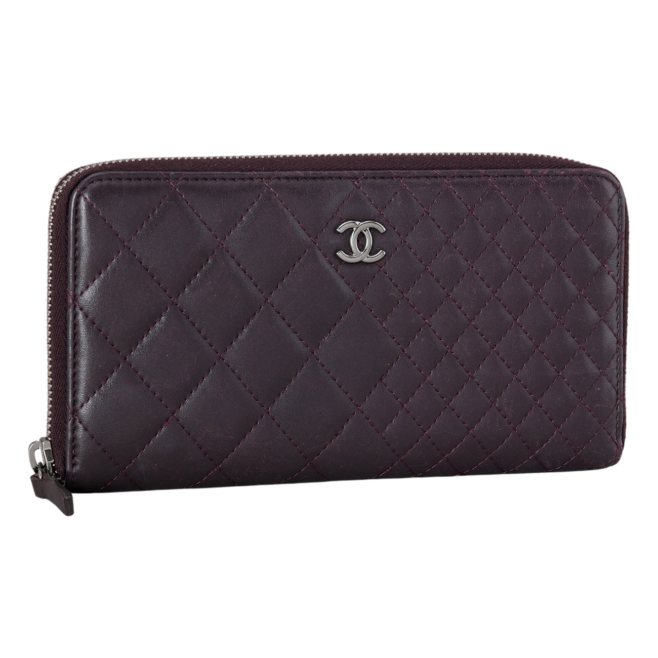 CHANEL(USED)샤넬 시즌 지퍼 장지갑