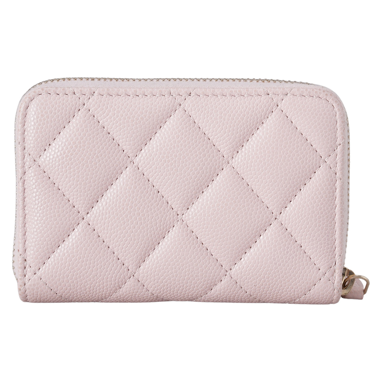 CHANEL(USED)샤넬 캐비어 시즌 CC로고 지퍼 카드지갑