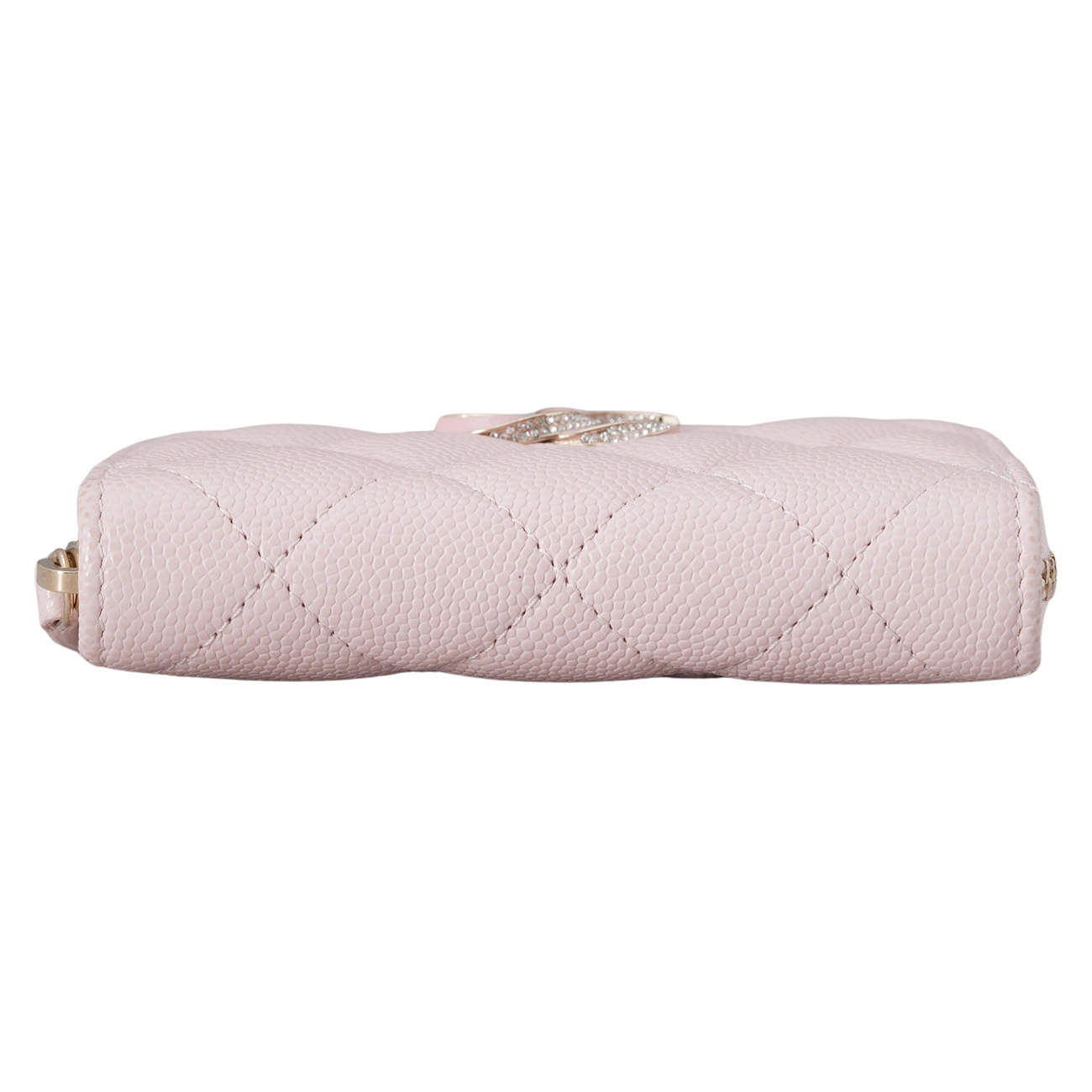 CHANEL(USED)샤넬 캐비어 시즌 CC로고 지퍼 카드지갑