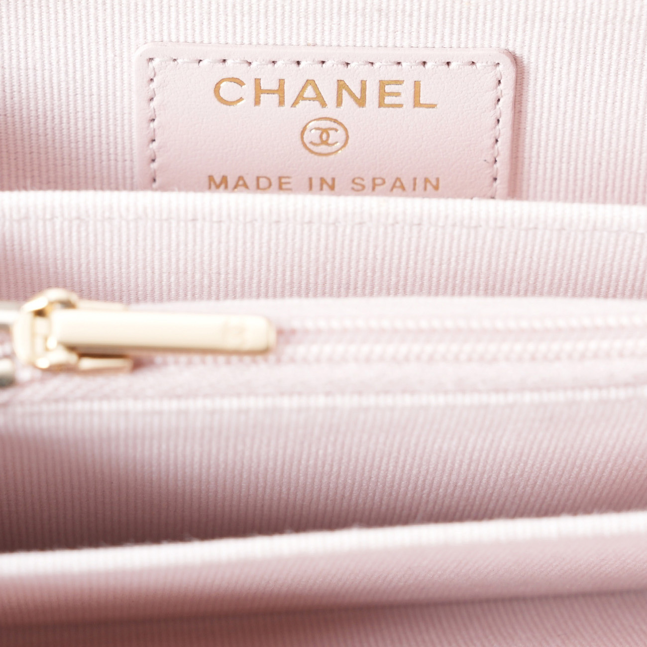 CHANEL(USED)샤넬 캐비어 시즌 CC로고 지퍼 카드지갑