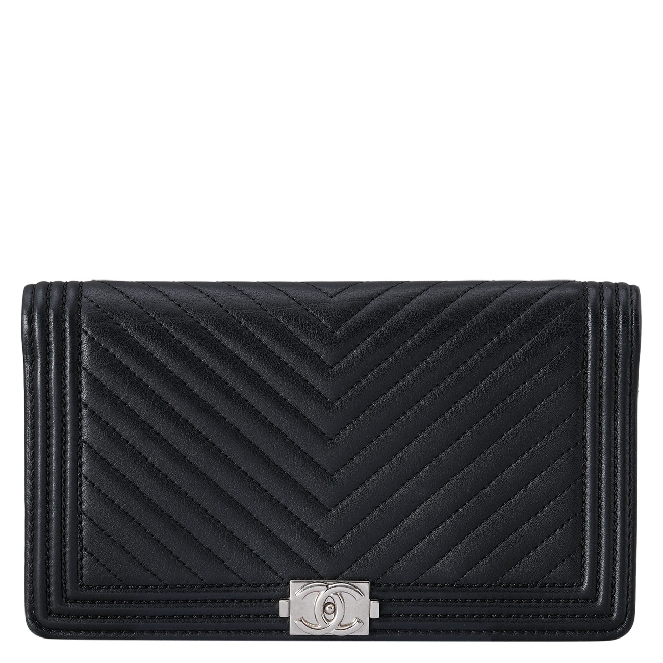 CHANEL(USED)샤넬 보이샤넬 쉐브론 장지갑