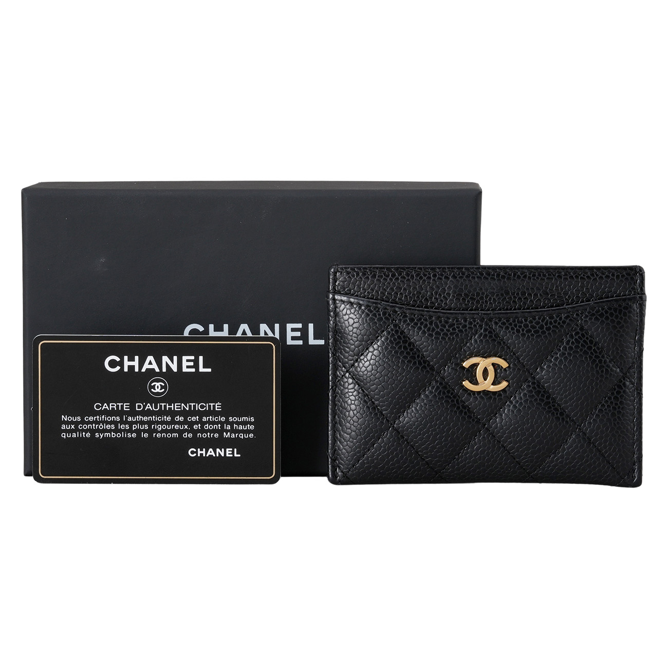 CHANEL(USED)샤넬 캐비어 클래식 카드홀더