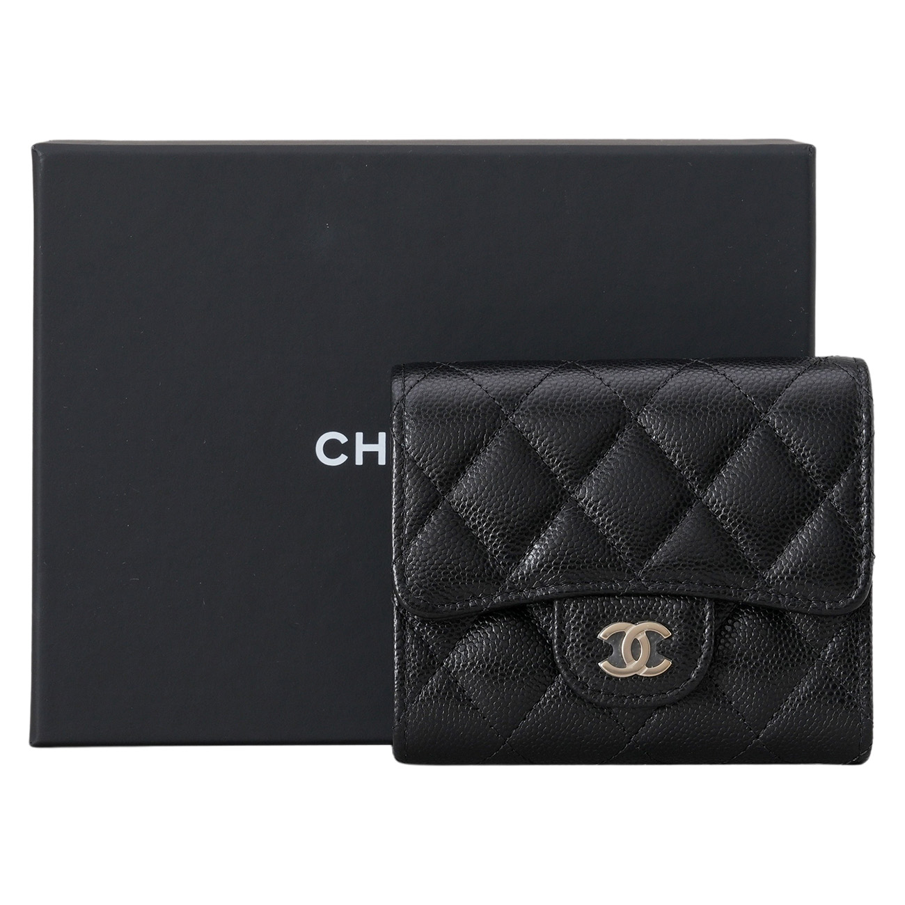 CHANEL(USED)샤넬 캐비어 클래식 반지갑 (새상품)