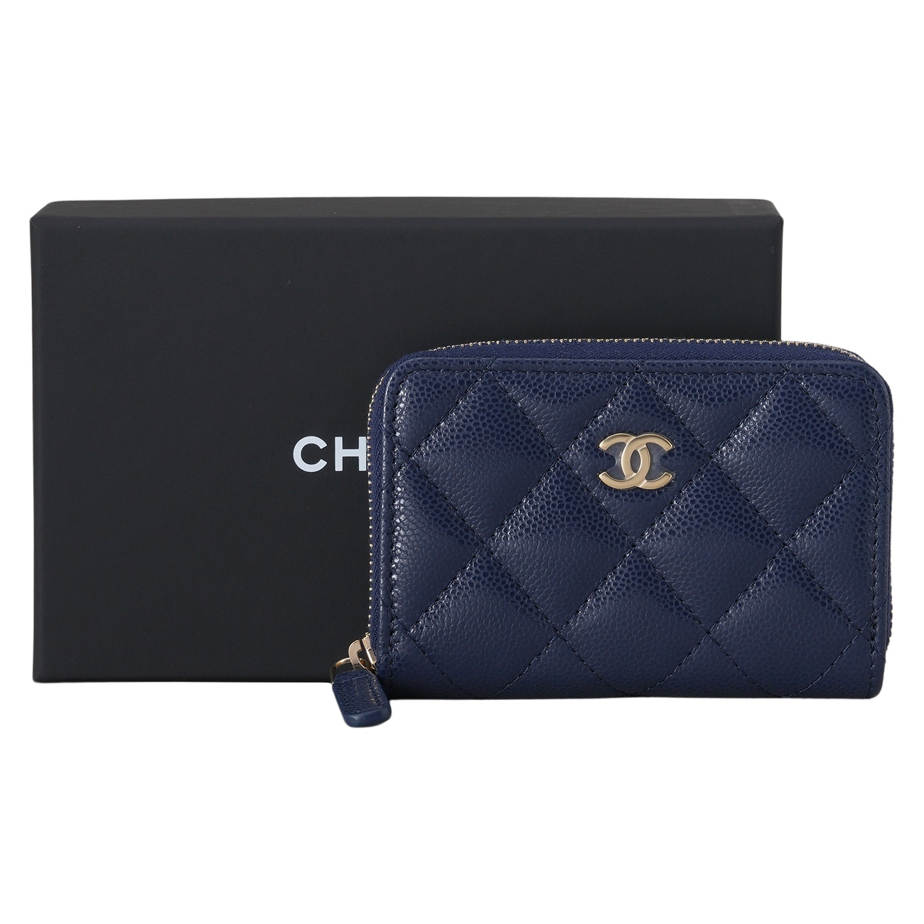 CHANEL(NEW)샤넬 캐비어 클래식 지퍼 카드지갑 (새상품)