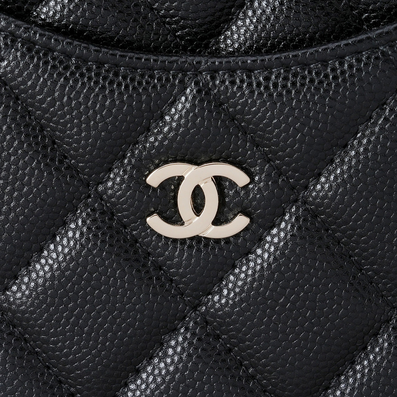 CHANEL(USED)샤넬 AP1652 캐비어 CC로고 폰홀더 카드지갑
