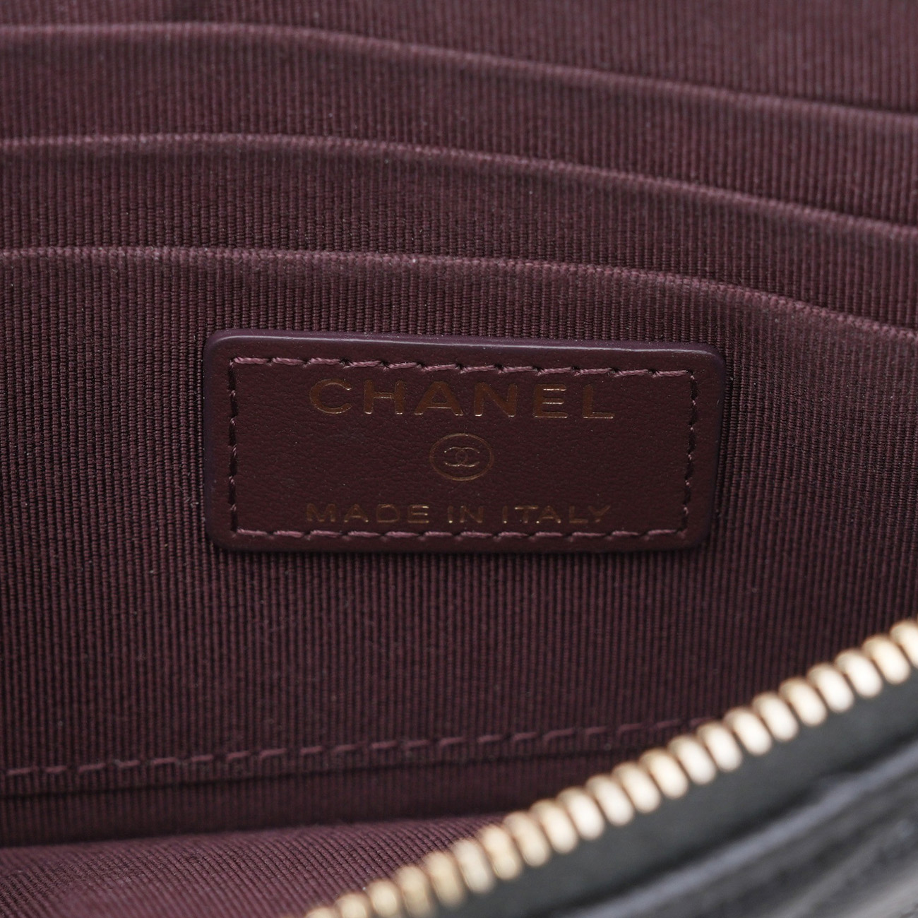 CHANEL(USED)샤넬 AP1652 캐비어 CC로고 폰홀더 카드지갑