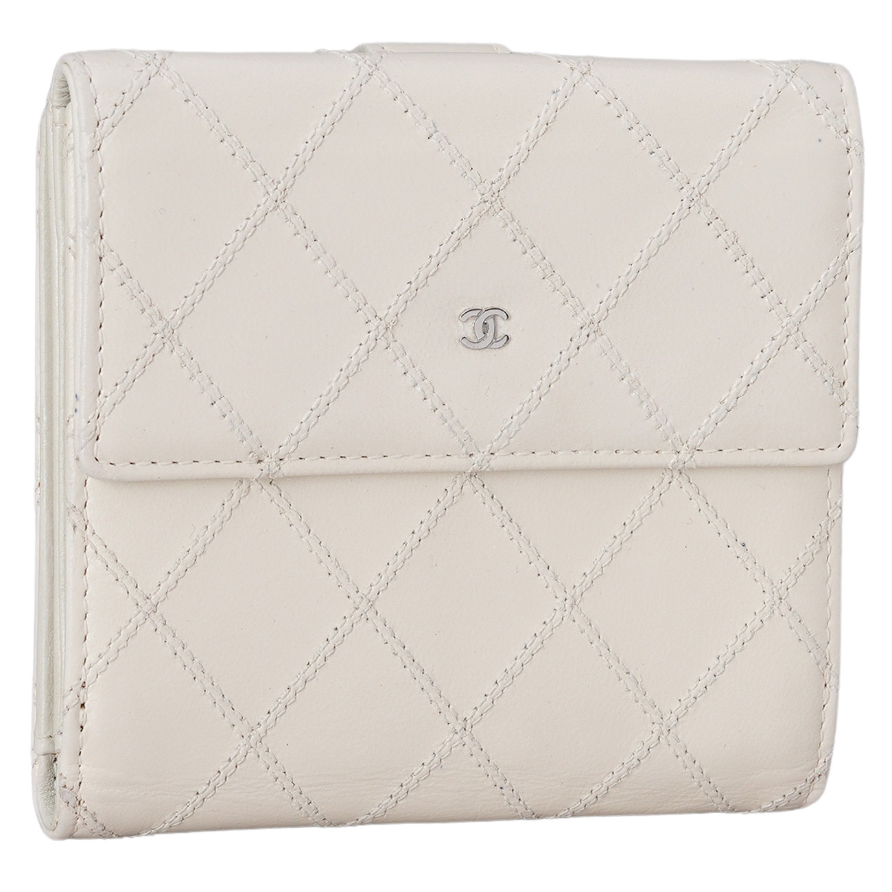 CHANEL(USED)샤넬 시즌 빈티지 플랩 반지갑