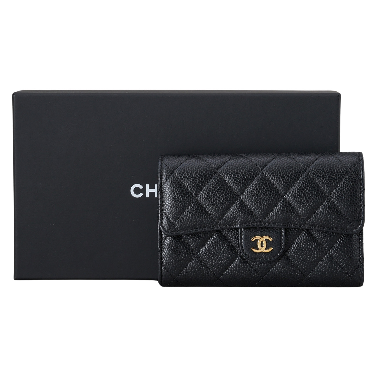 CHANEL(USED)샤넬 캐비어 클래식 중지갑