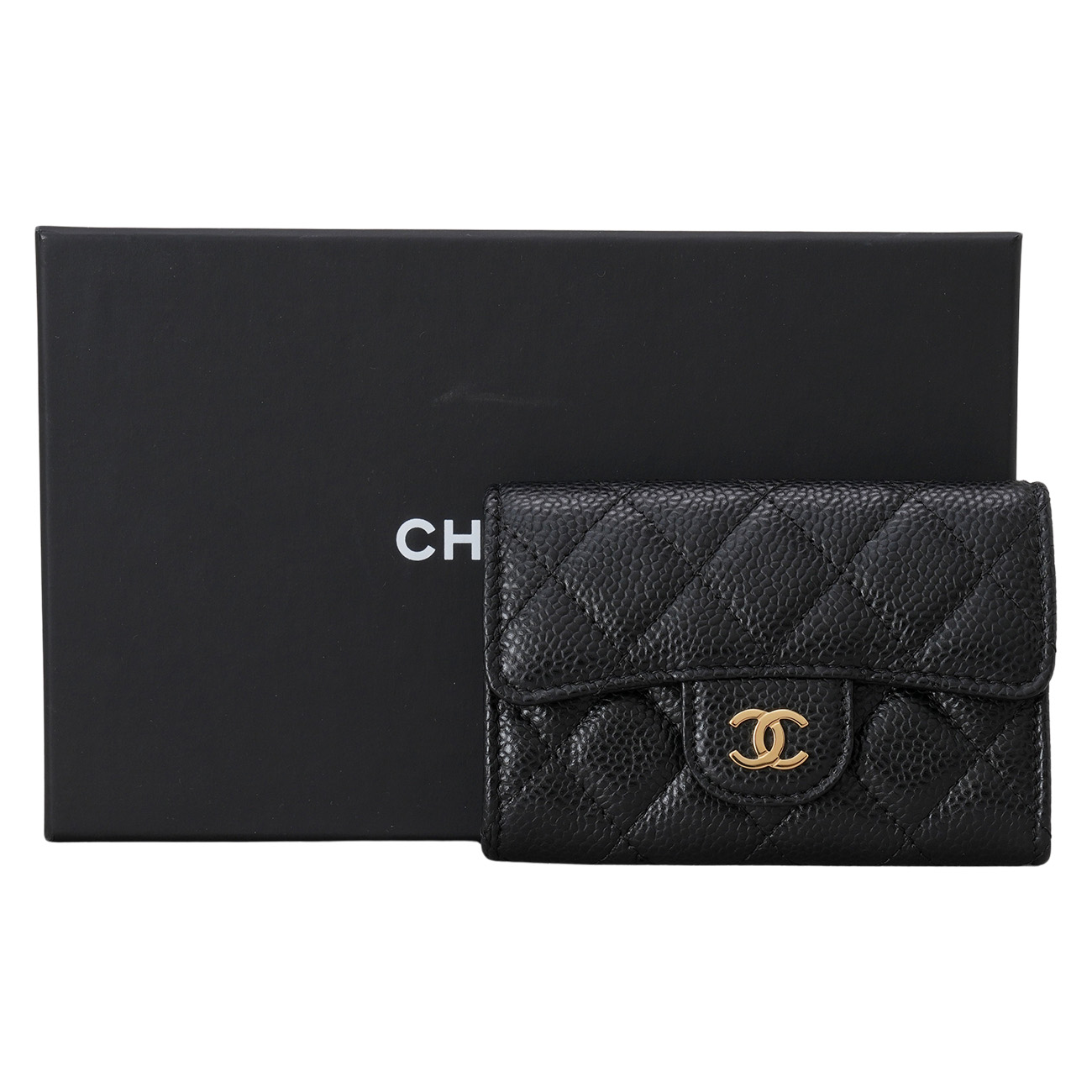 CHANEL(USED)샤넬 AP0214 캐비어 클래식 카드지갑