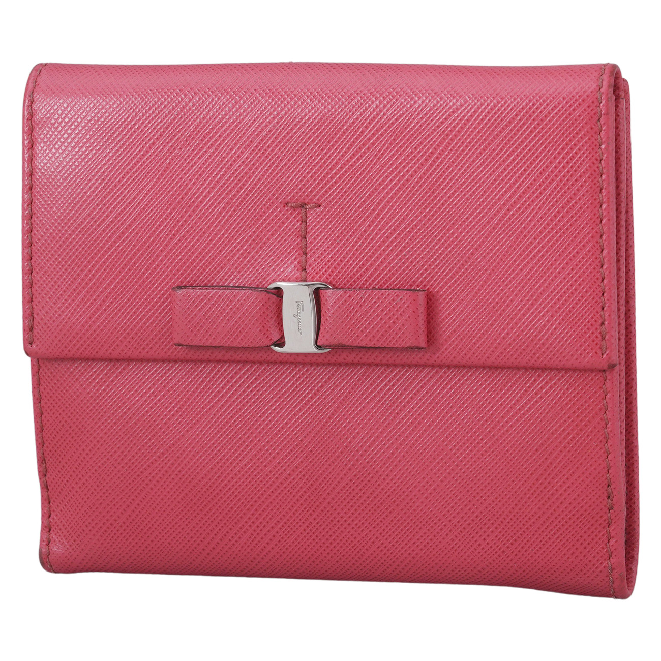 FERRAGAMO(USED)페레가모 바라리본 반지갑