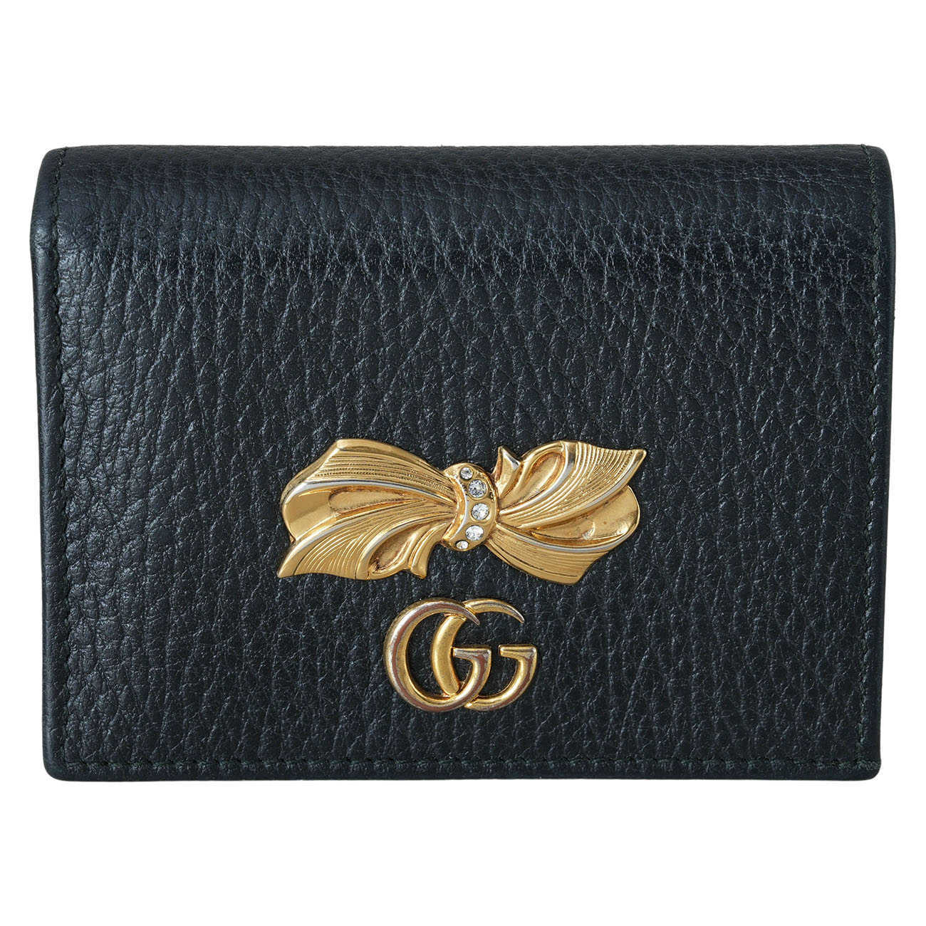 GUCCI(USED)구찌 524289 리본 보우 장식 반지갑