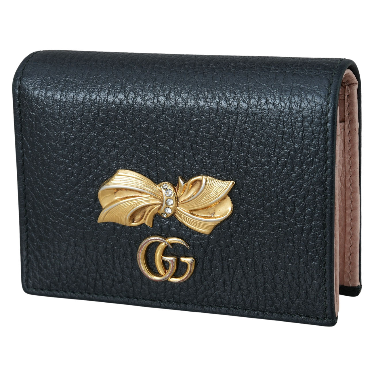 GUCCI(USED)구찌 524289 리본 보우 장식 반지갑