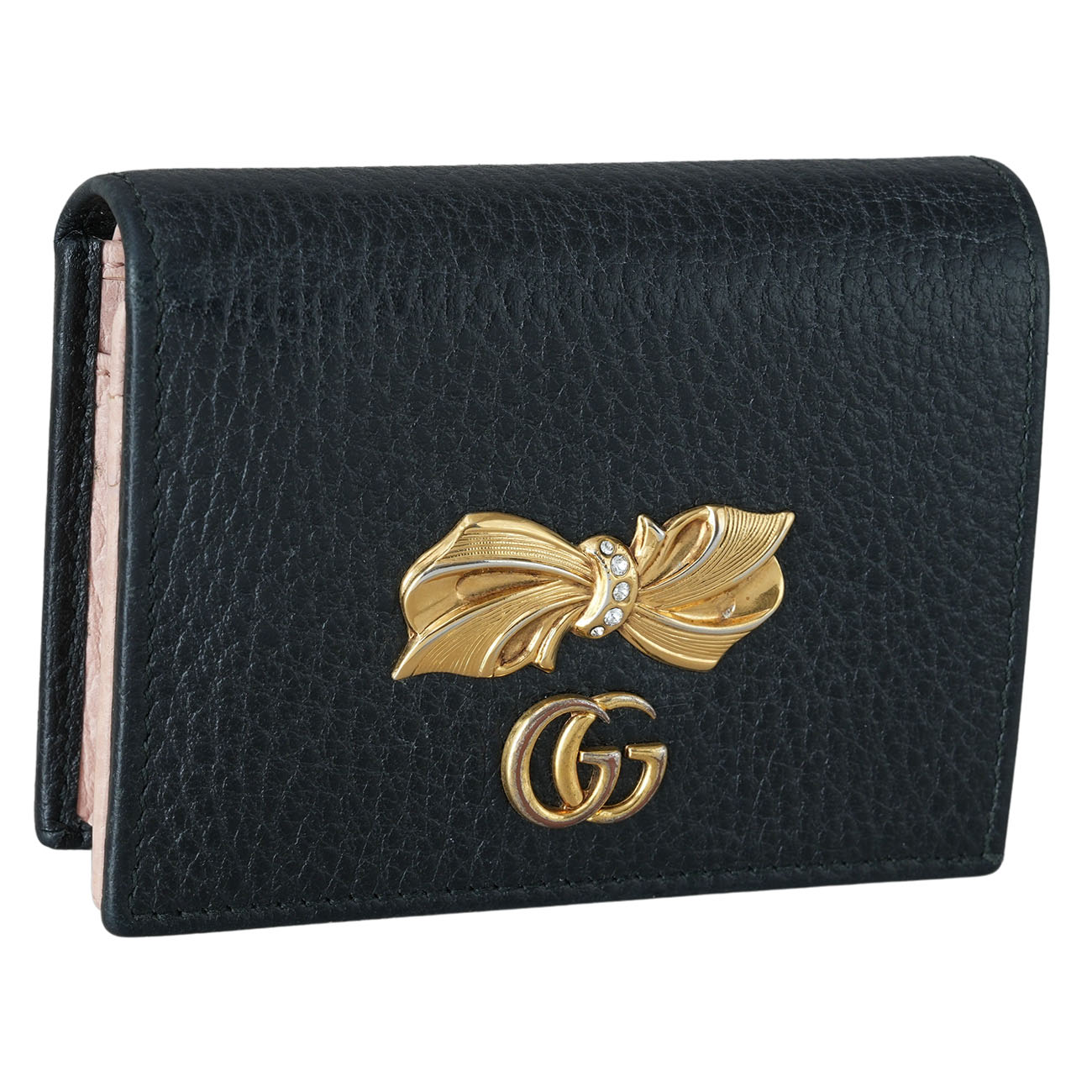 GUCCI(USED)구찌 524289 리본 보우 장식 반지갑