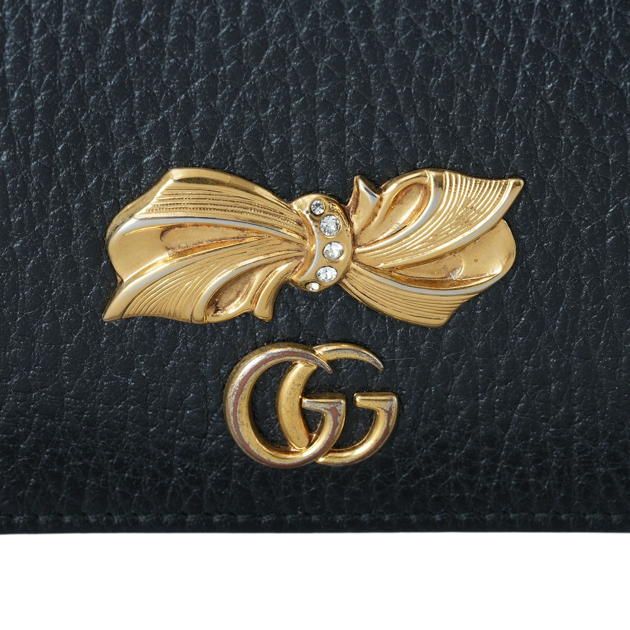 GUCCI(USED)구찌 524289 리본 보우 장식 반지갑