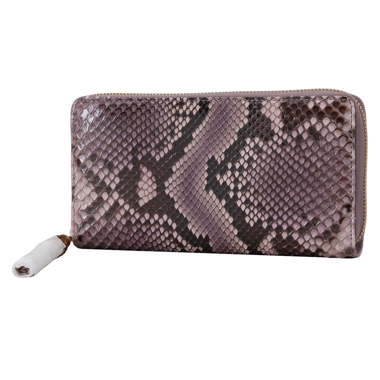 GUCCI(USED)구찌 307984 파이톤 레더 뱀부 장지갑